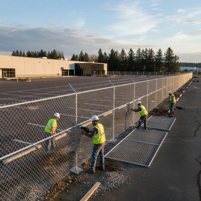 Hog Wire Fence Installation