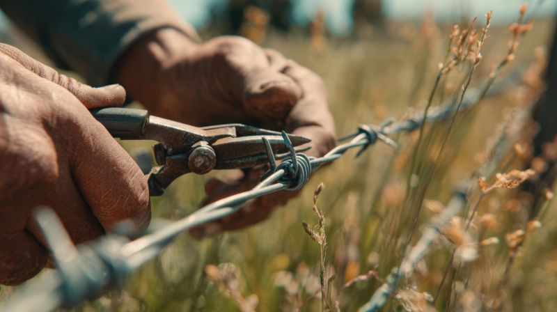 Hog Wire Fence Installation